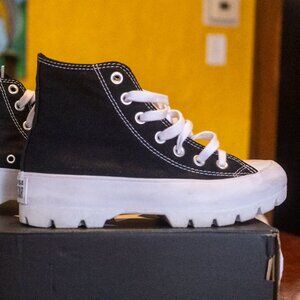 Black Converse Platform Size 6